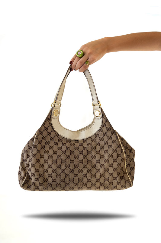Gucci Brown GG Canvas Shoulder Bag