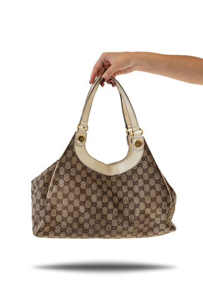 Gucci Brown GG Canvas Shoulder Bag