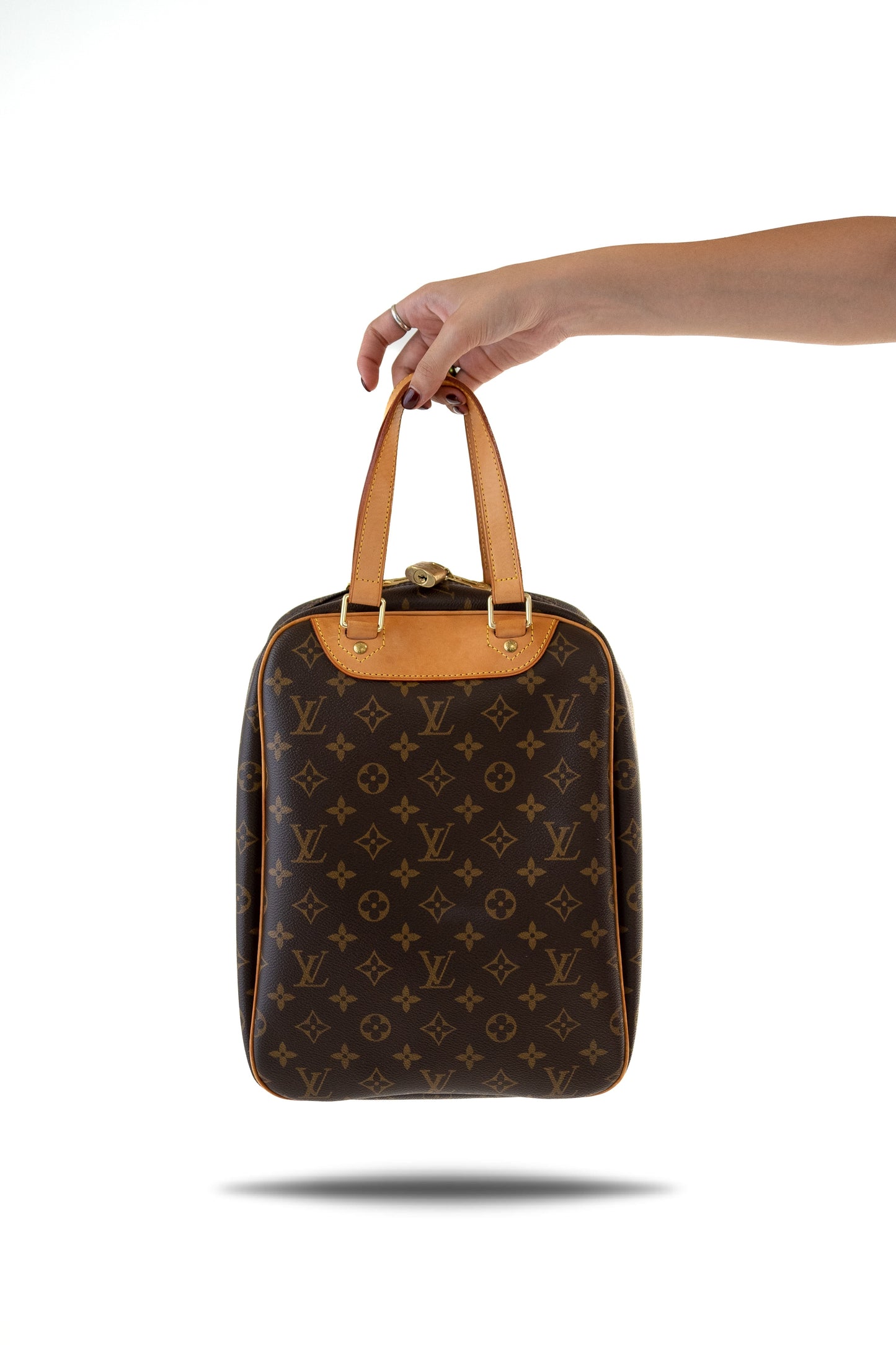 Louis Vuitton Brown Canvas Monogram Excursion Satchel Bag