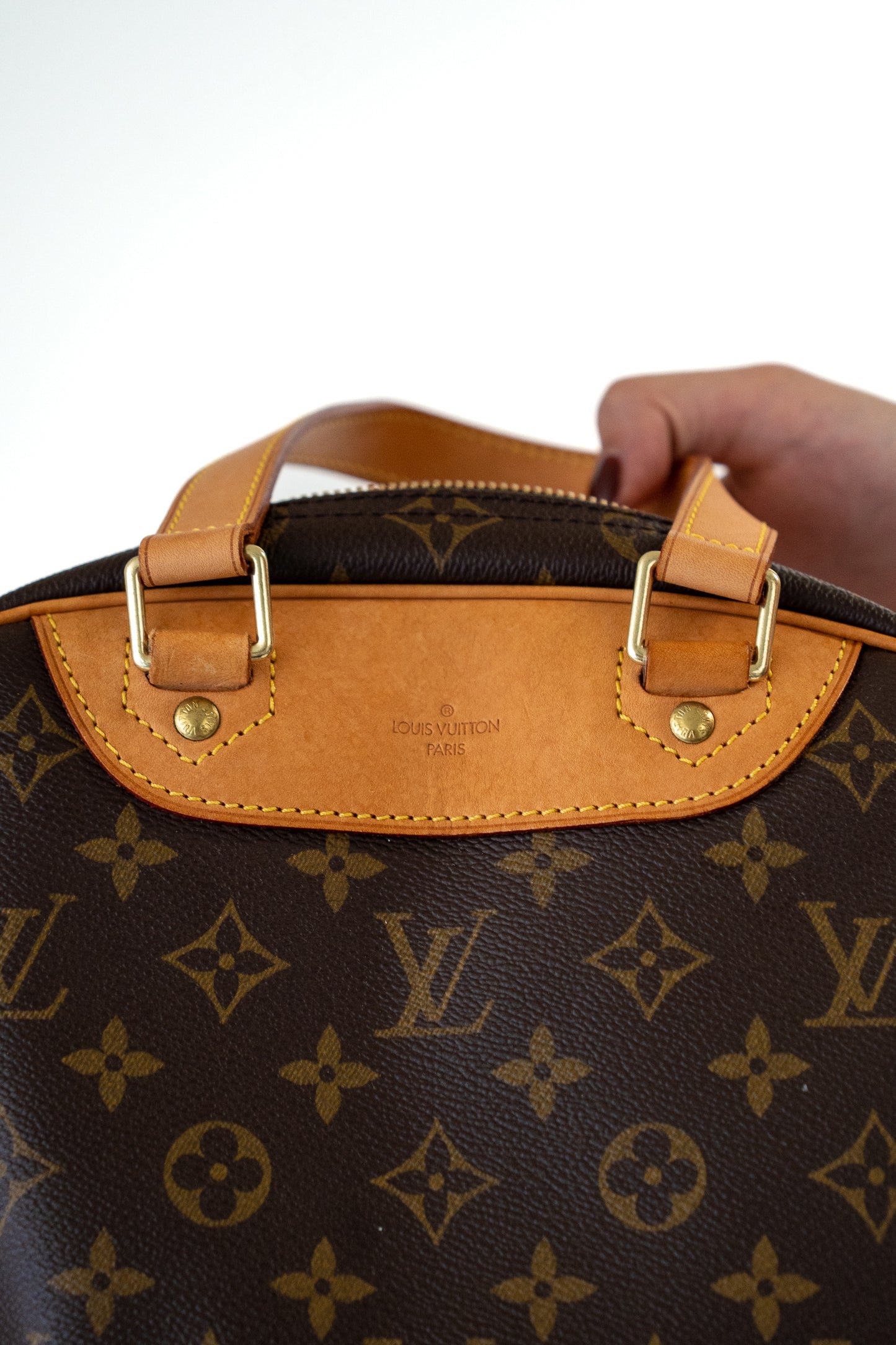 Louis Vuitton Brown Canvas Monogram Excursion Satchel Bag