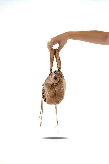 Balenciaga Beige Motorcycle City Bag