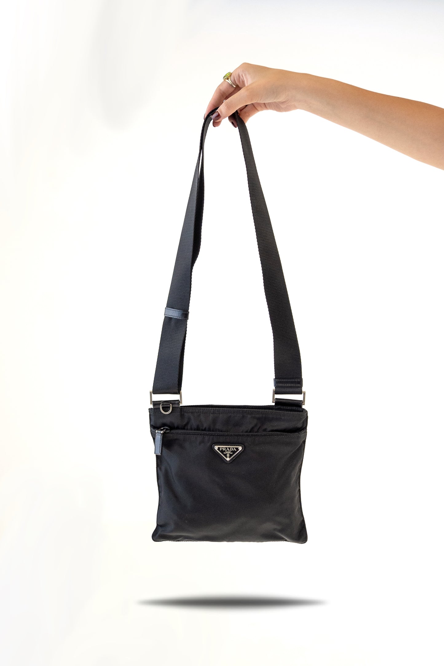 Prada Black Tessuto Crossbody Bag