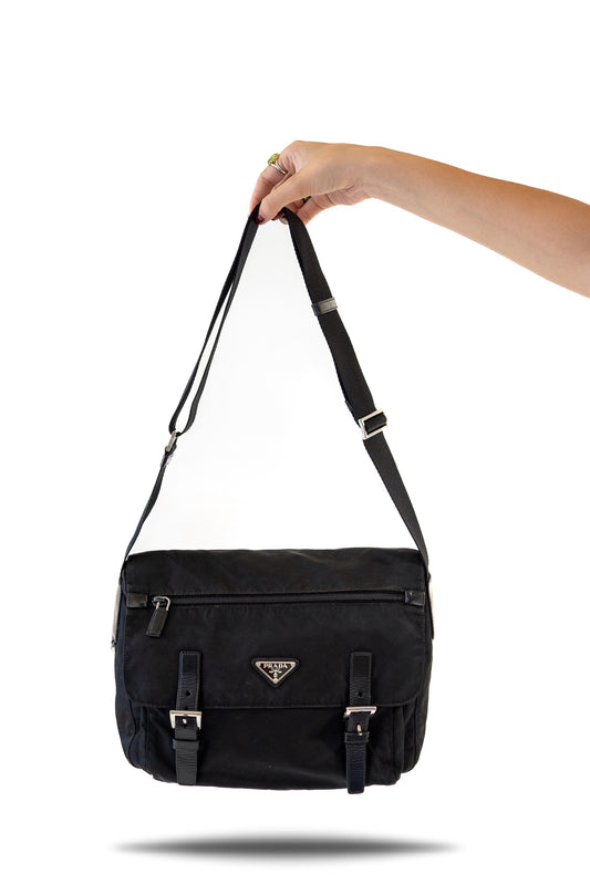 Prada Nylon Bag with Buckles