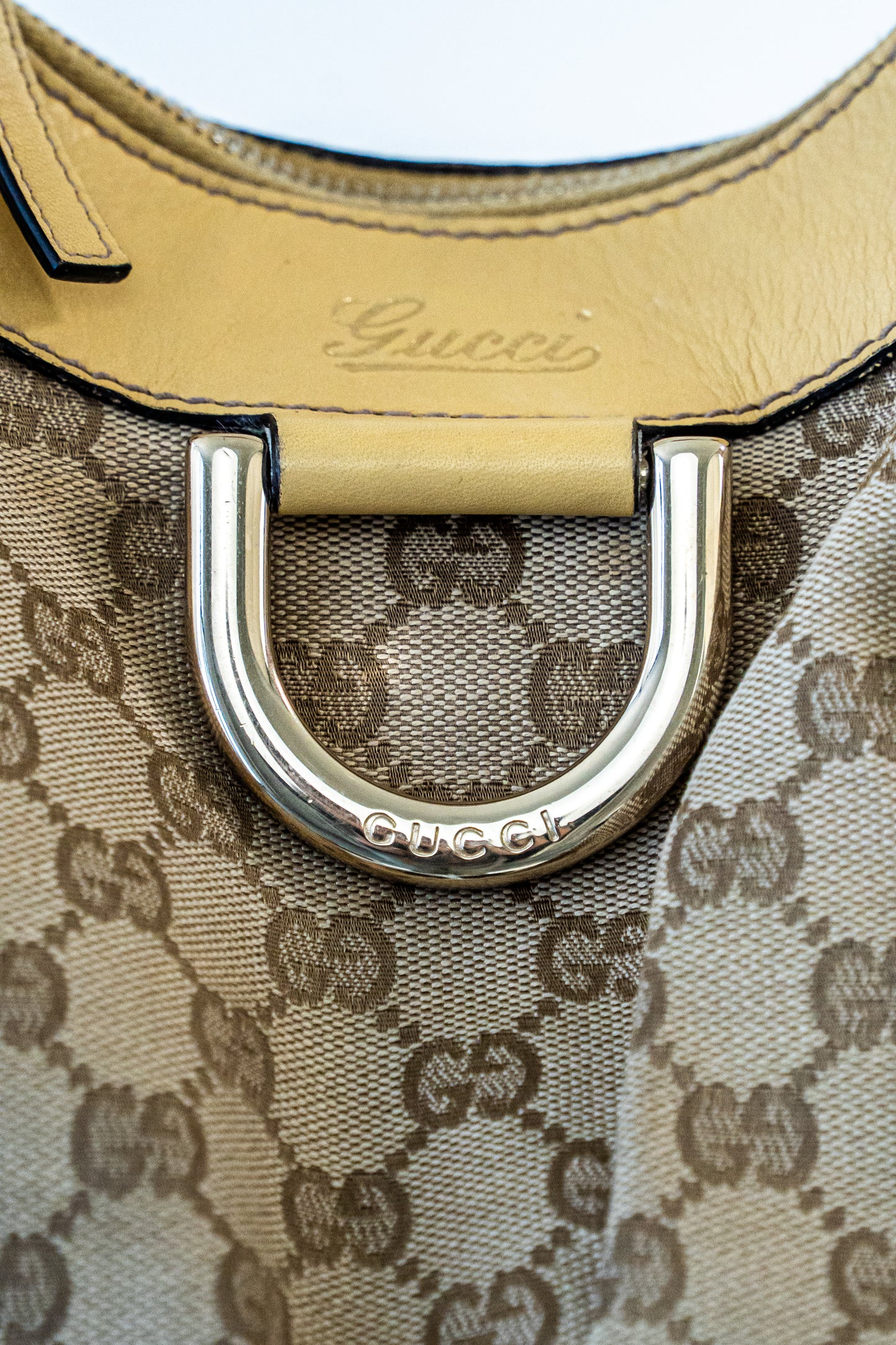 Gucci GG Canvas Abbey D-Ring Shoulder Bag