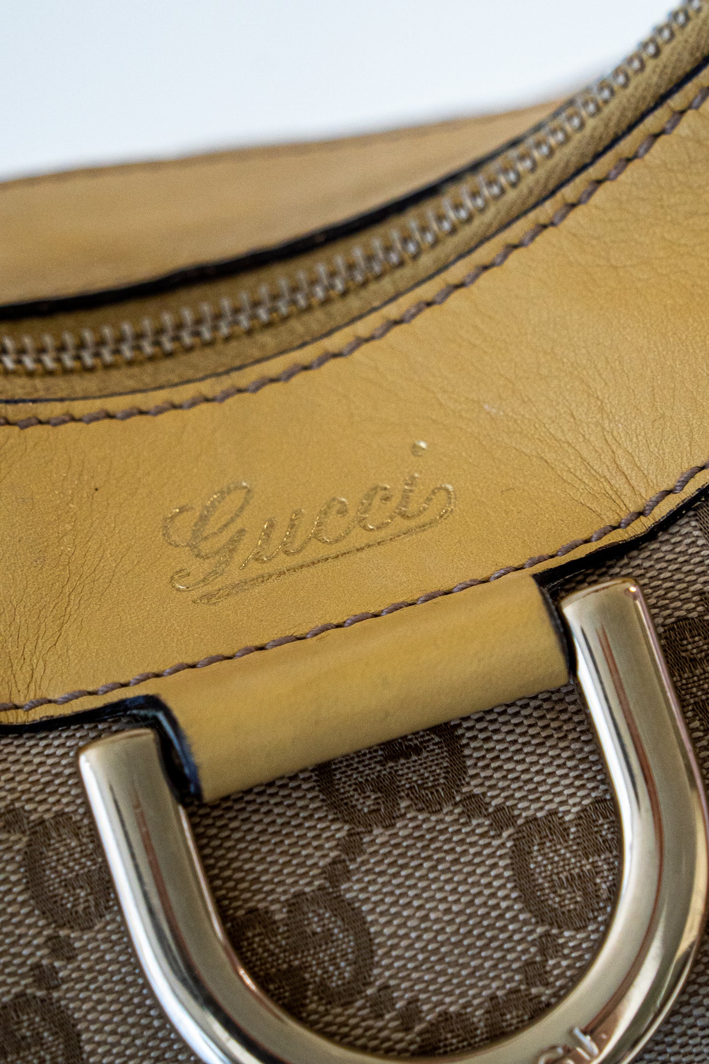 Gucci GG Canvas Abbey D-Ring Shoulder Bag