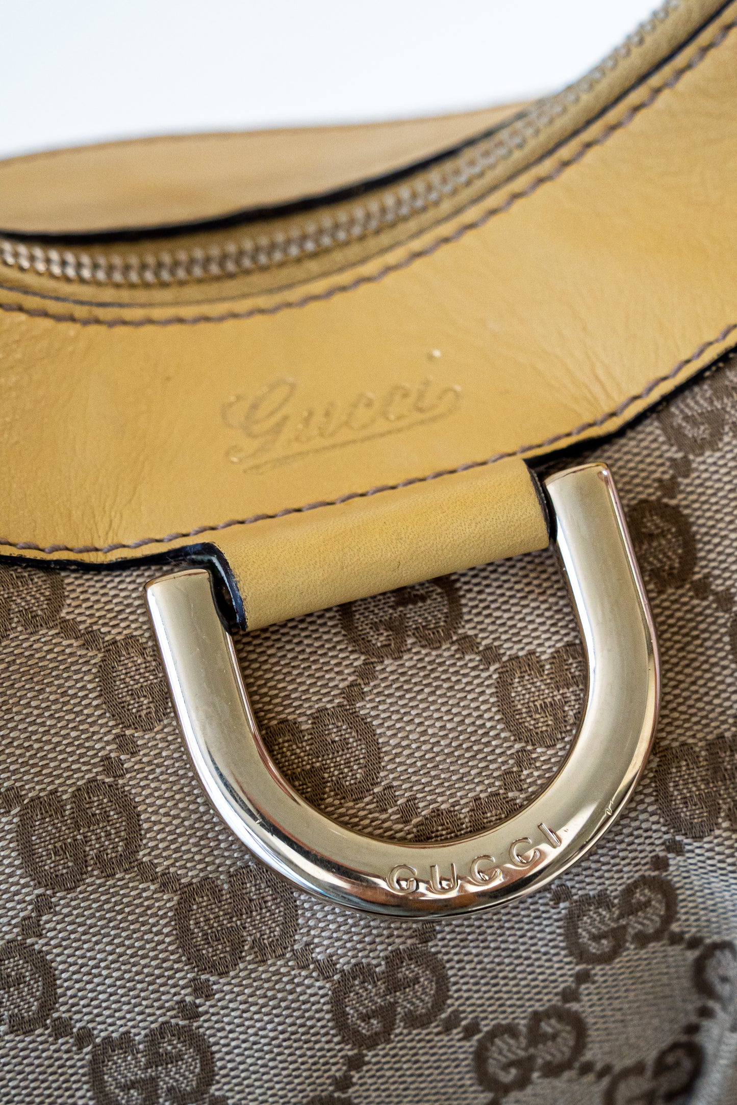 Gucci GG Canvas Abbey D-Ring Shoulder Bag