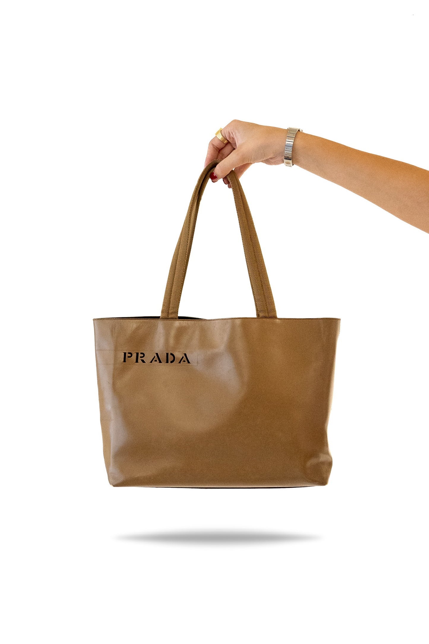 Prada Milano Logo Shoulder Bag