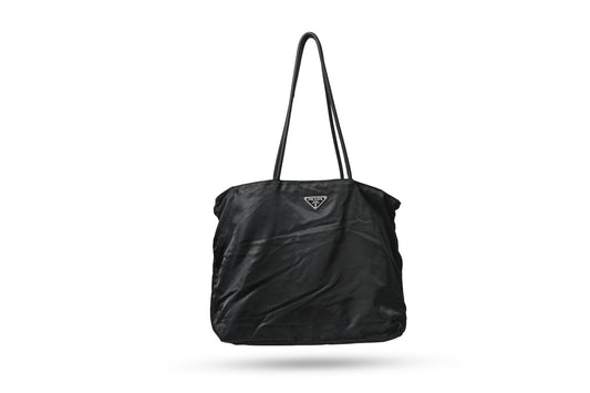 Prada Nylon Black Tote Bag