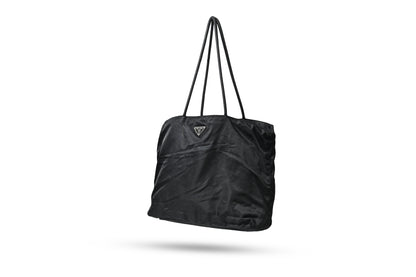 Prada Nylon Black Tote Bag