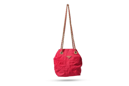 Prada Pink Nylon Shoulder Bag