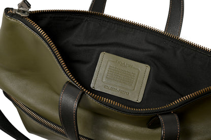 Coach Graham Foldover Khaki Tote