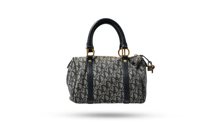 Dior Small Boston Blue Trotter Bag