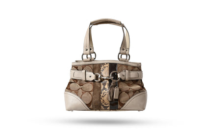 Coach Signature Switching Light Brown Shoulder bag
