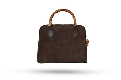 Gucci Brown Suede Diana Bag