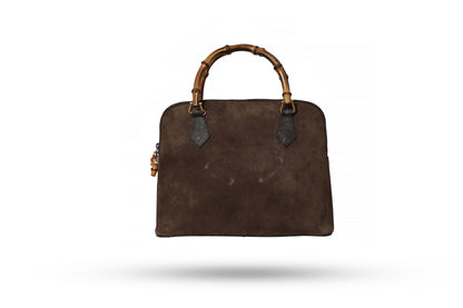 Gucci Brown Suede Diana Bag