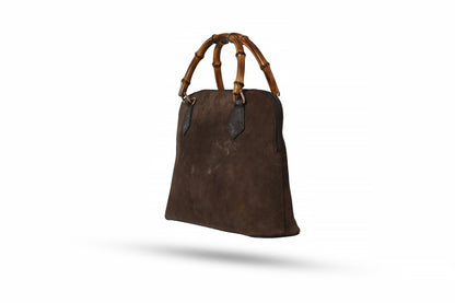 Gucci Brown Suede Diana Bag