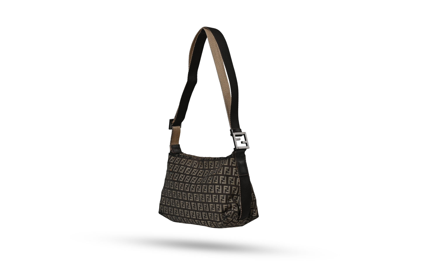 Fendi Zucchino Brown Shoulder Bag