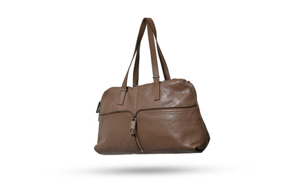 Fendi Brown Leather Shoulder Bag