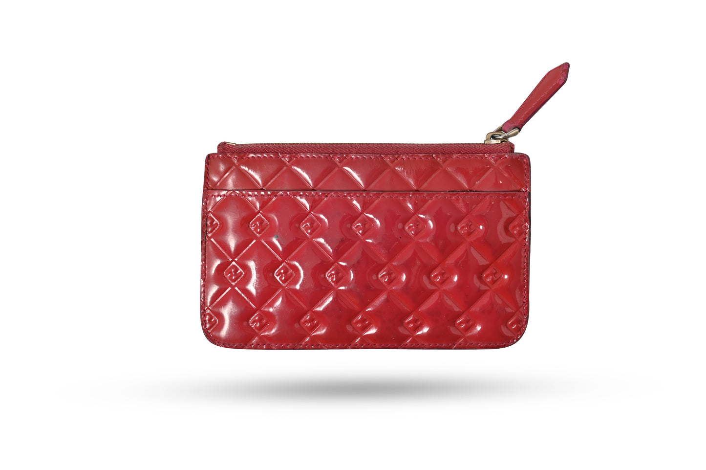 Fendi Red Patent Leather Fendilicious Coin Purse