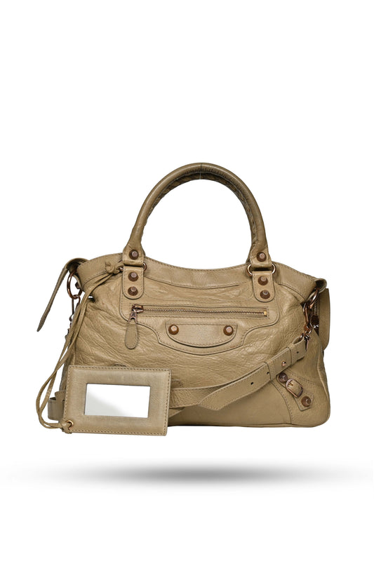 Balenciaga First Bag Sandstone