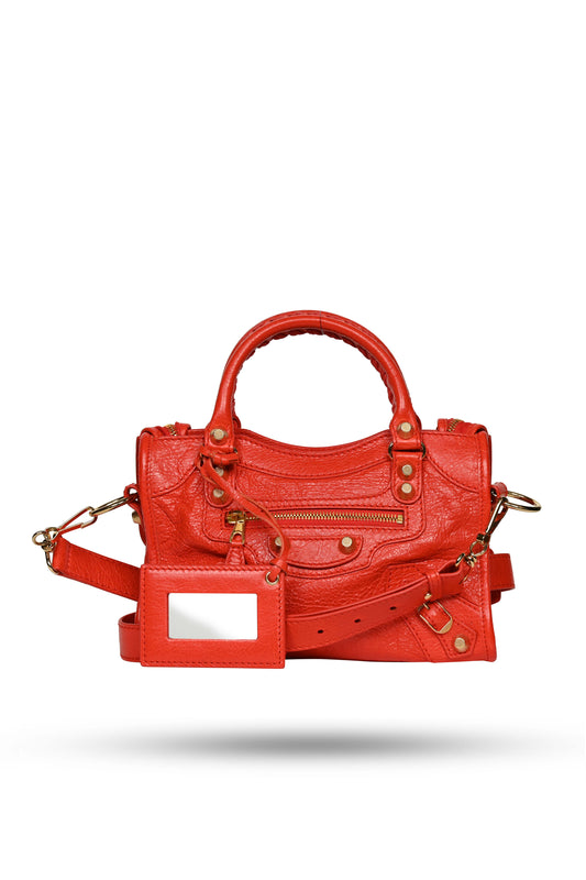 Balenciaga Mini City Bag Vermillon