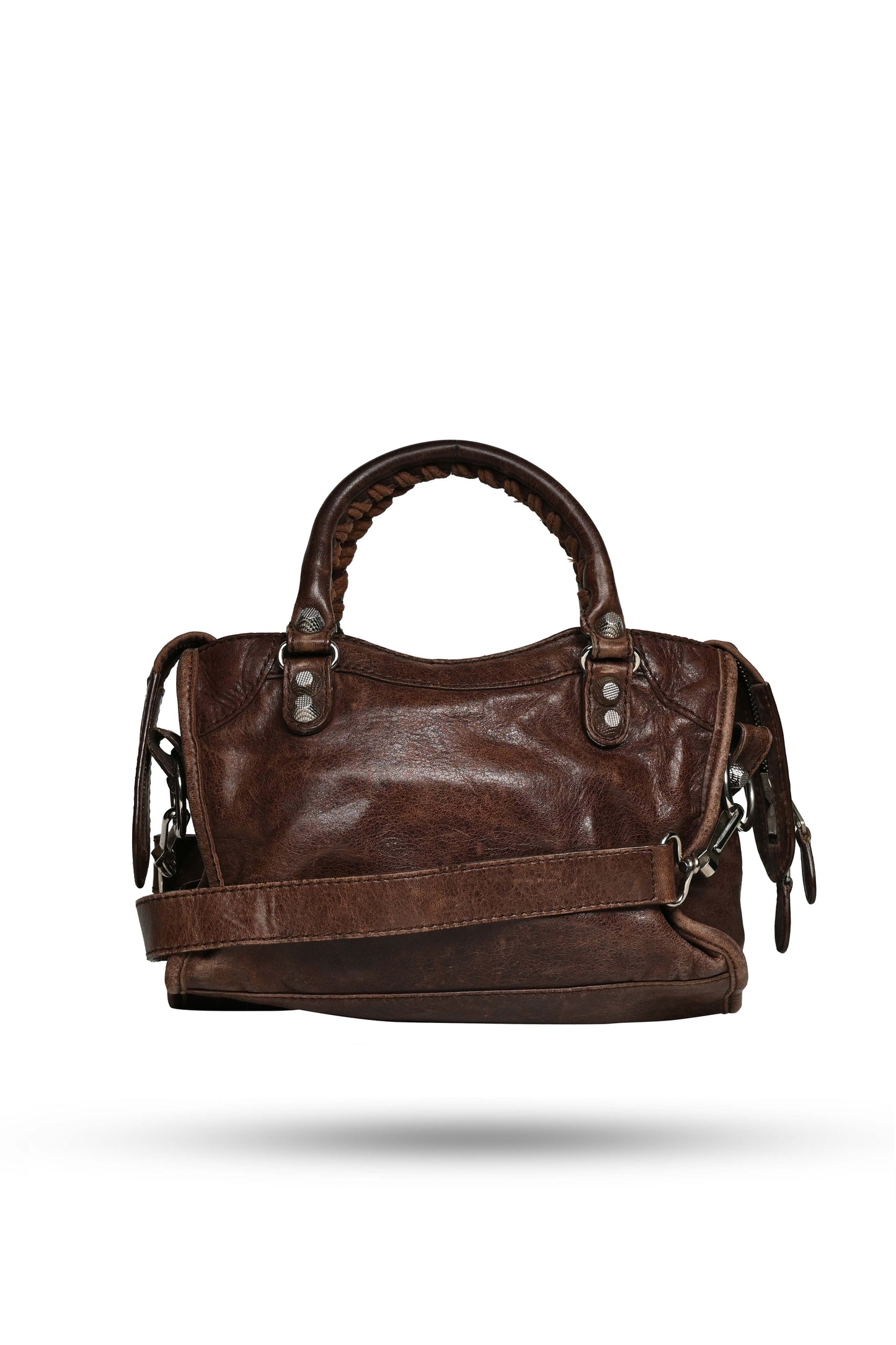 Balenciaga Mini City Bag Castagna Silver