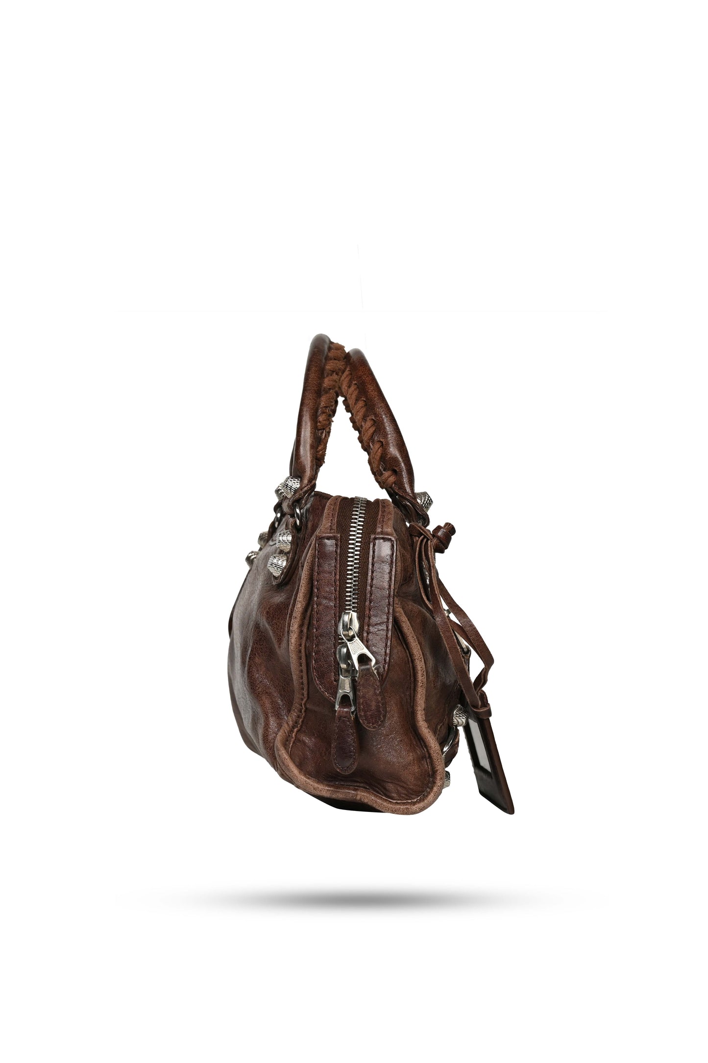 Balenciaga Mini City Bag Castagna Silver