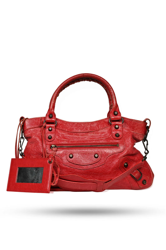 Balenciaga First Bag Rouge Cardinal