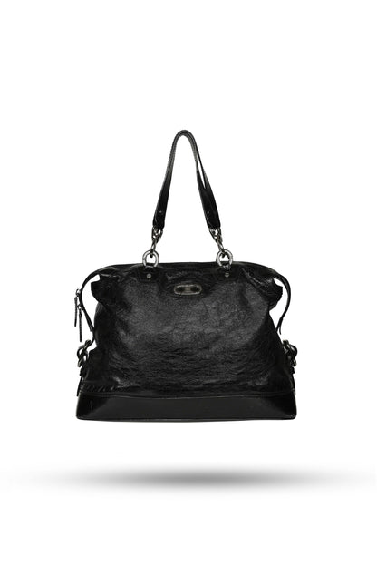 Celine Black Patent Leather Handbag