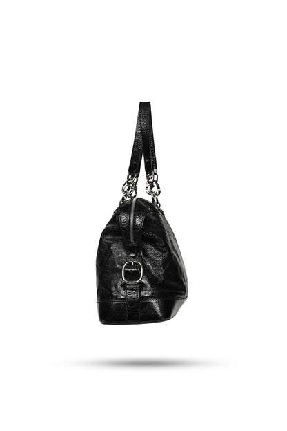 Celine Black Patent Leather Handbag