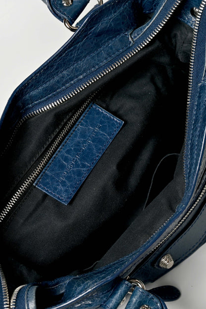 Balenciaga First Bag Bleu Mineral