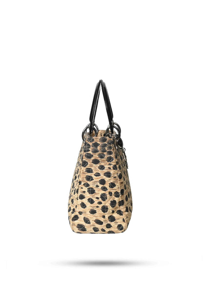Dior Canvas Leopard Print Lady Dior