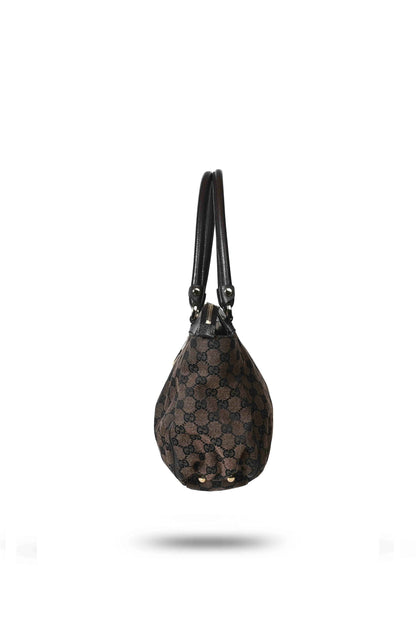 Gucci Brown D-Ring Cloth Bag