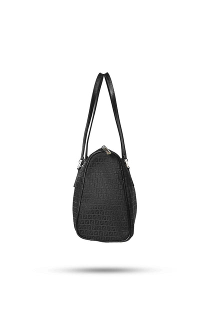 Fendi Zucchino Black Tote Bag