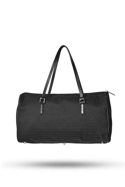 Fendi Zucchino Black Tote Bag