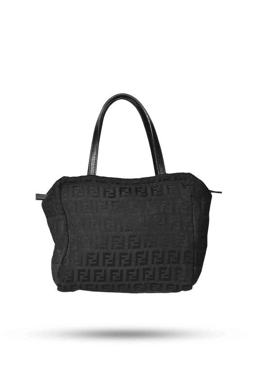Fendi Zucchino Black Mini Bag