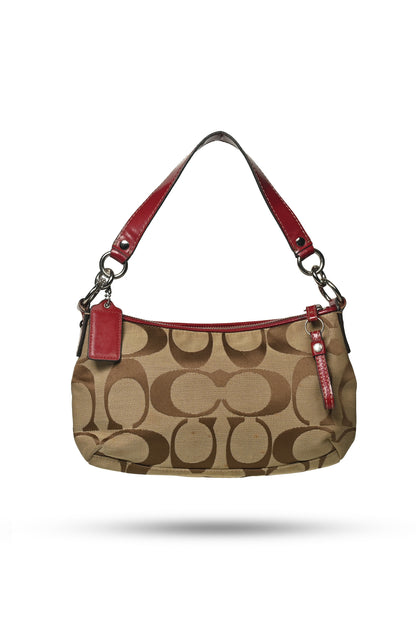 Coach Signature Stripe Shoulder Bag
