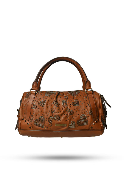 Burberry Heart Studded Satchel