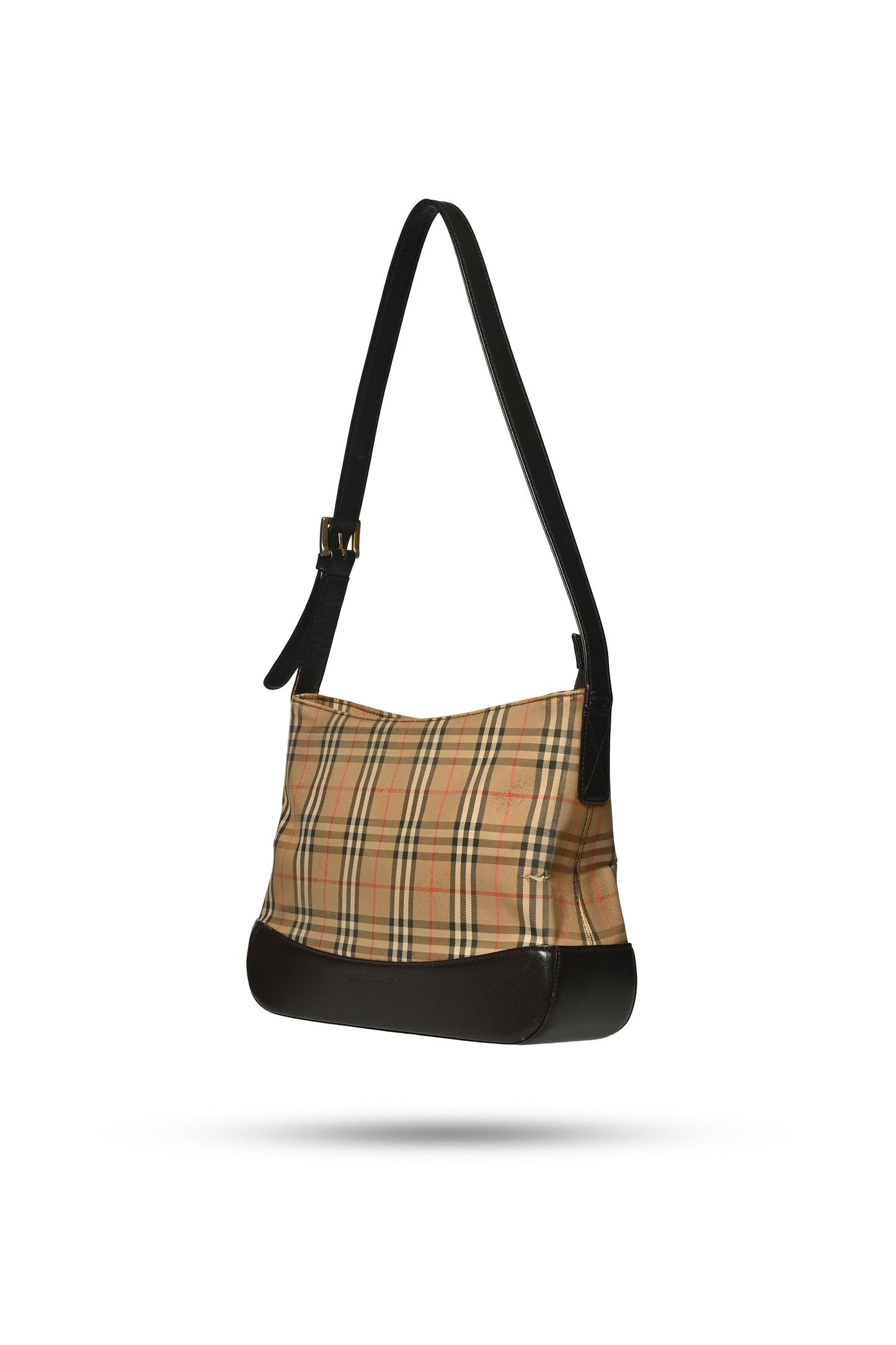 Burberry Haymarket Canvas Shoulder Bag