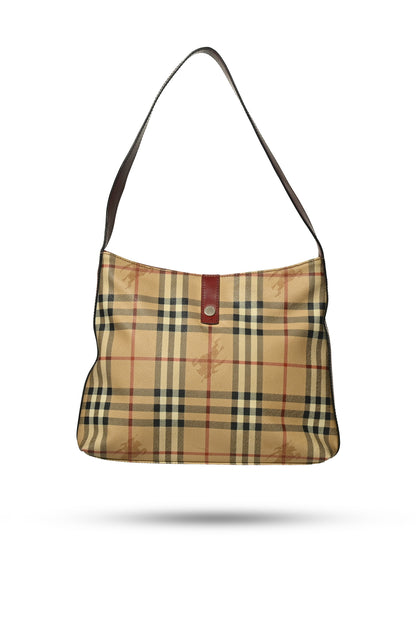 Burberry Haymarket PVC Handbag