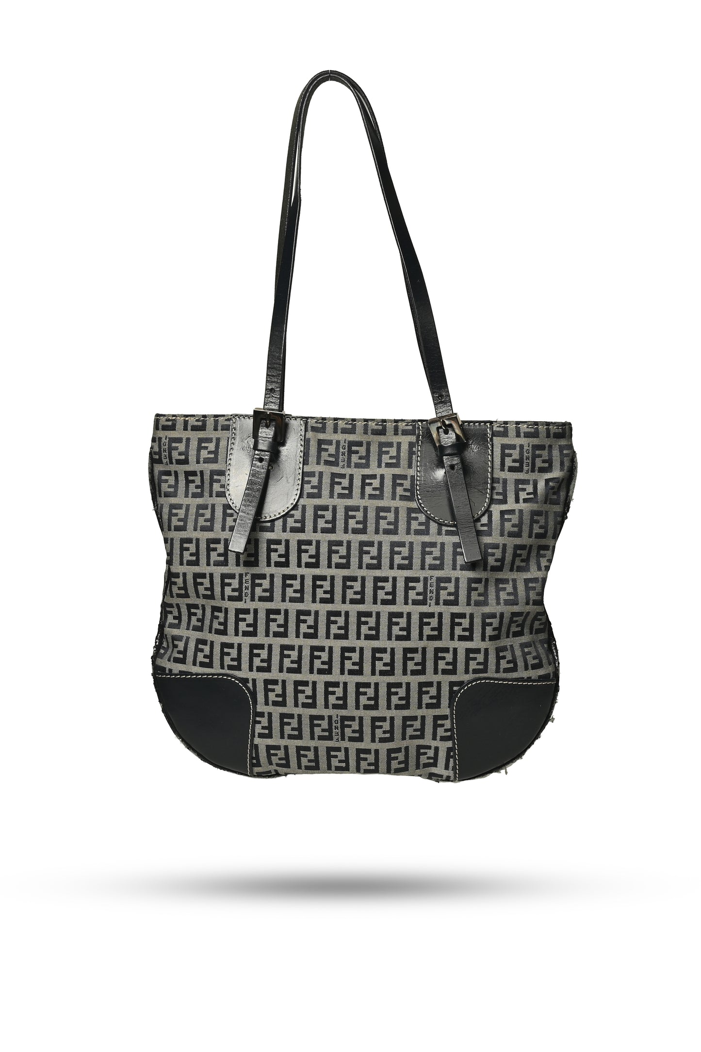 Fendi Zucchino Canvas Shoulder Bag