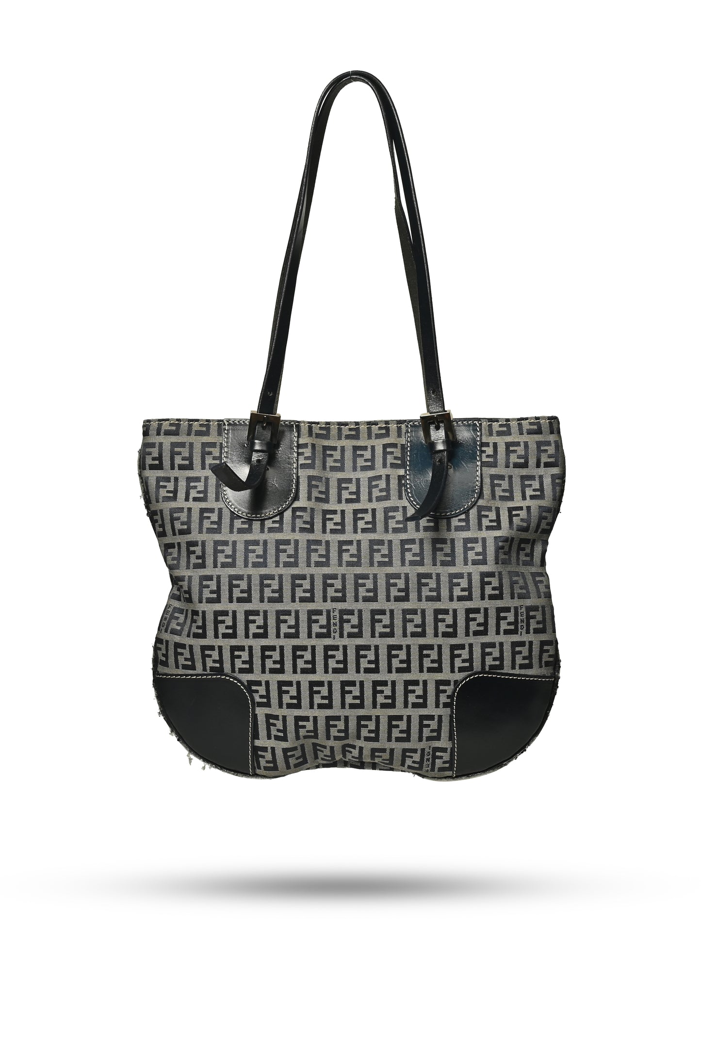 Fendi Zucchino Canvas Shoulder Bag