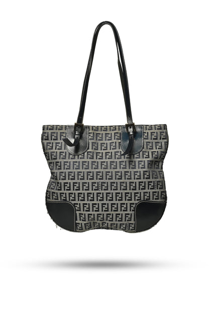 Fendi Zucchino Canvas Shoulder Bag