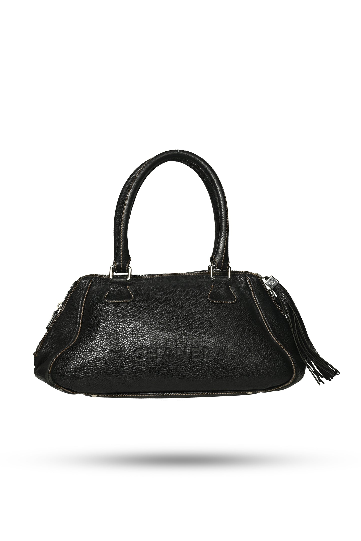 Chanel Embossed Shoulder Tote