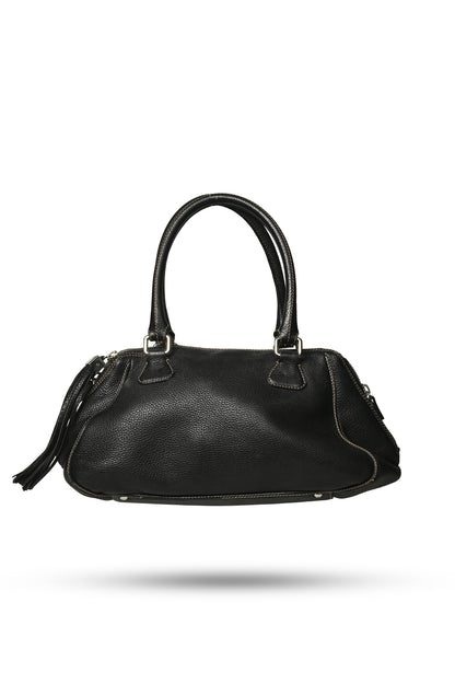 Chanel Embossed Shoulder Tote