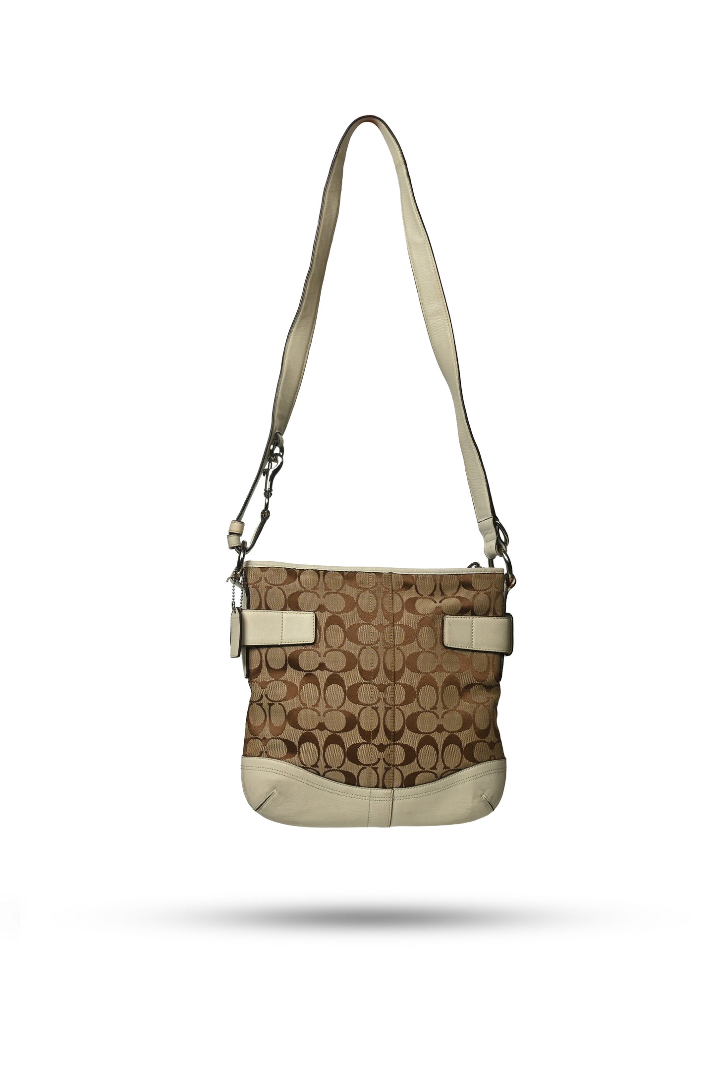 Coach Signature Canvas Leather Crossbody Bag