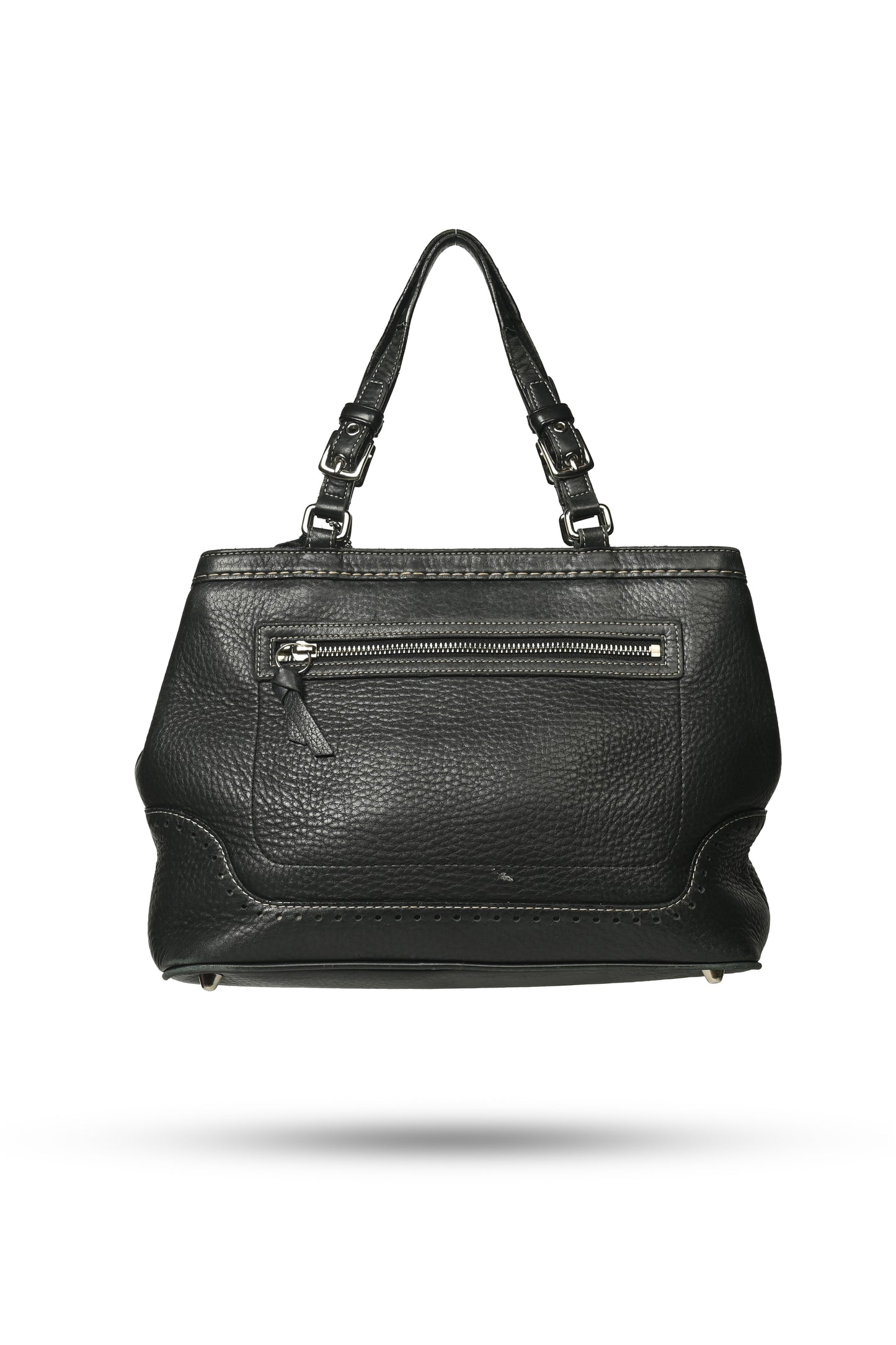 Coach Hampton Pebbled Satchel