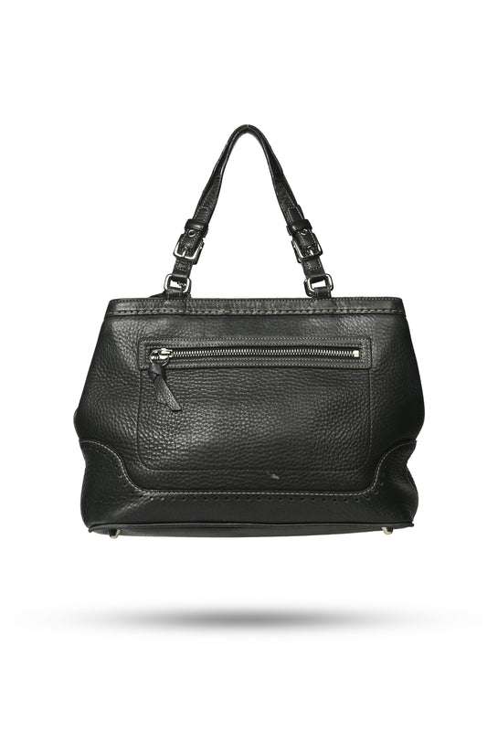 Coach Hampton Pebbled Satchel