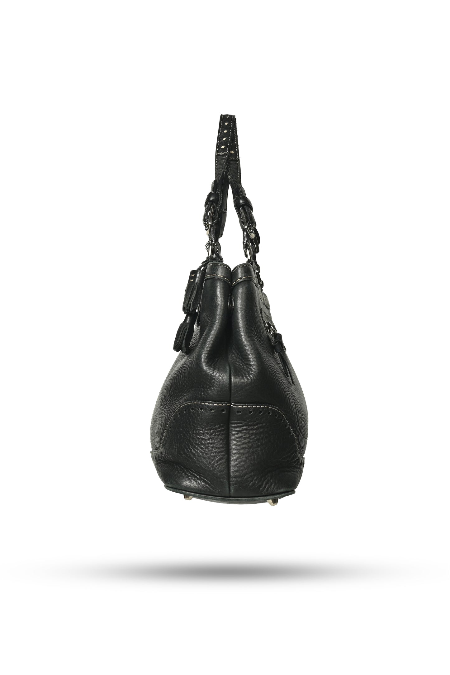 Coach Hampton Pebbled Satchel