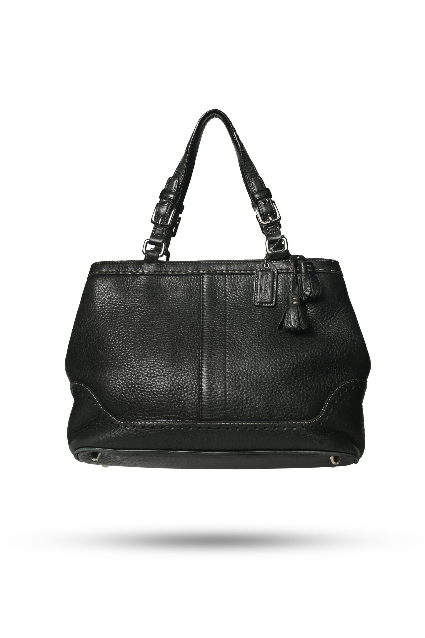 Coach Hampton Pebbled Satchel